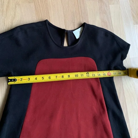 Kate spade red black dress sz 00 XS S keyhole back cute - Picture 6 of 11